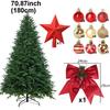 Christmas Tree Decorations Set 0.9/1.2/1.5/1.8m DIY Green Christmas Trees Ornaments Living Room Home Decor Indoor Holiday Party