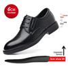 3/6/8 CM Elevator Shoes Men Dress Shoes Black Soft Leather Heighten Formal Shoes Casual Business Oxfords Suit Shoes