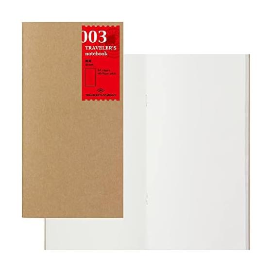 DESIGNPHIL MIDORI Traveler s Note Refill Plain 2-Book Pack Regular Size 14247006
