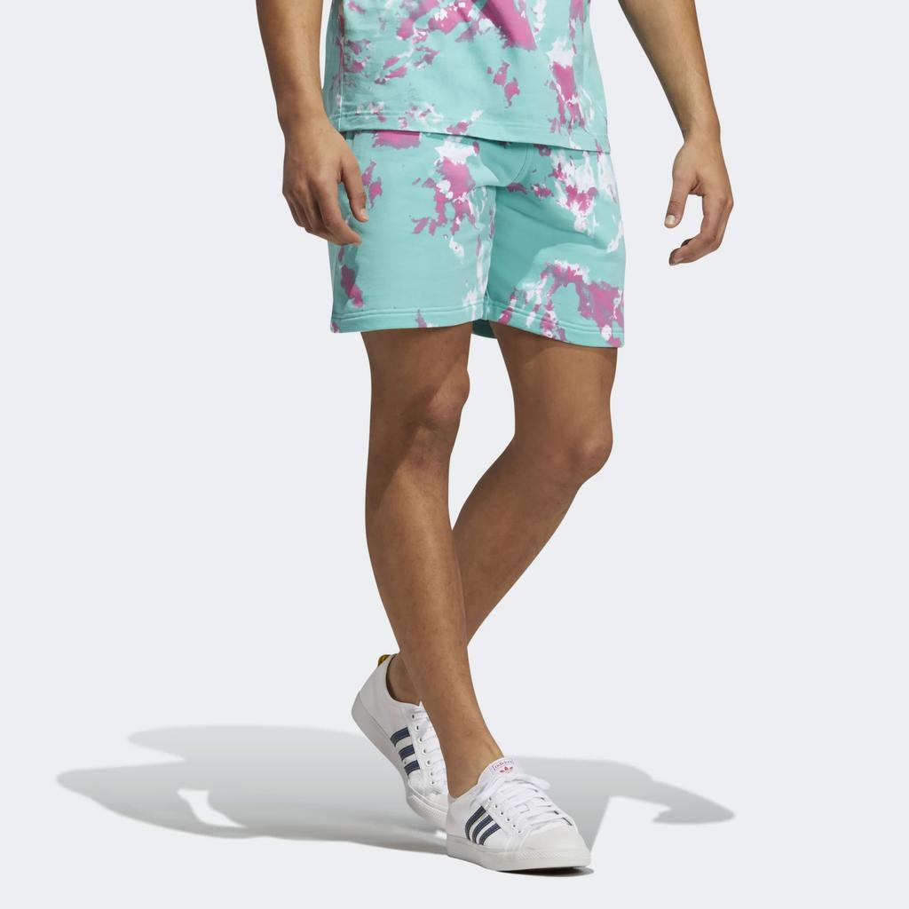 Adidas Originals Trefoil Tie-Dye Sports Shorts Men Shorts Acid-Green H48521