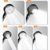 Five-speed Large Water Spray Multi-function Booster Shower Head Matte Black Handheld Shower Head Set