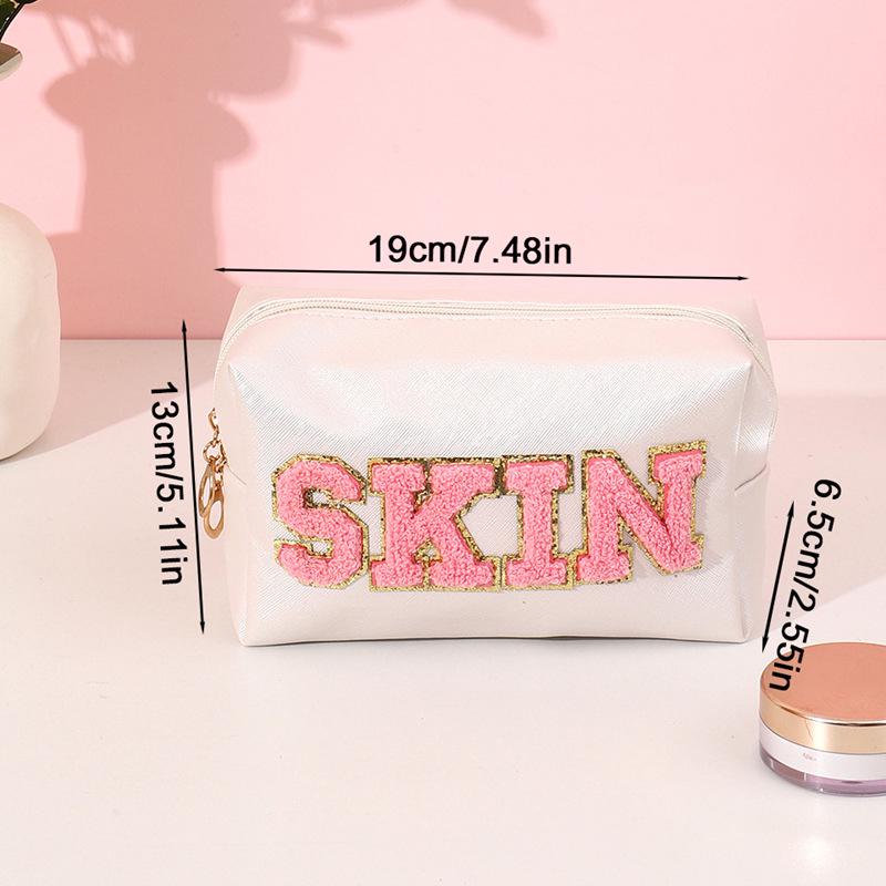 

Восьмиугольная косметичка и дорожная сумка из искусственной кожи с вышивкой