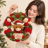 3D Fabric Flower Wreath DIY Kit Highland Cow, Easy To Use, Complete with Materials, for Home Decoration