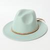 Western cowboy hat, vintage wide-brimmed jazz woolen hat, men's ribbon felt hat, Mongolian street dance Tibetan knight hat
