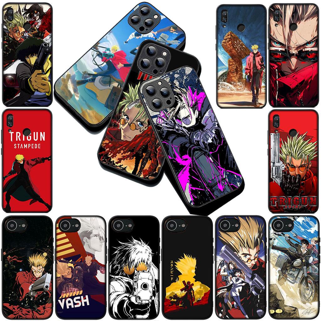 Handyhülle für Samsung Galaxy S25 S24 S23 FE Ultra Plus S7 Edge S25+ S23+ A56 5G Funda Hülle Weiche Hülle Trigun Stampede