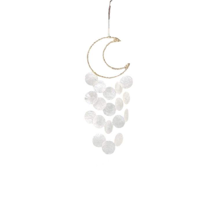 Handcrafted Capiz Shell Windchime Coastal Styles Decors forOutdoors Indoor,Garden Decorations Wind Chimes for Outside