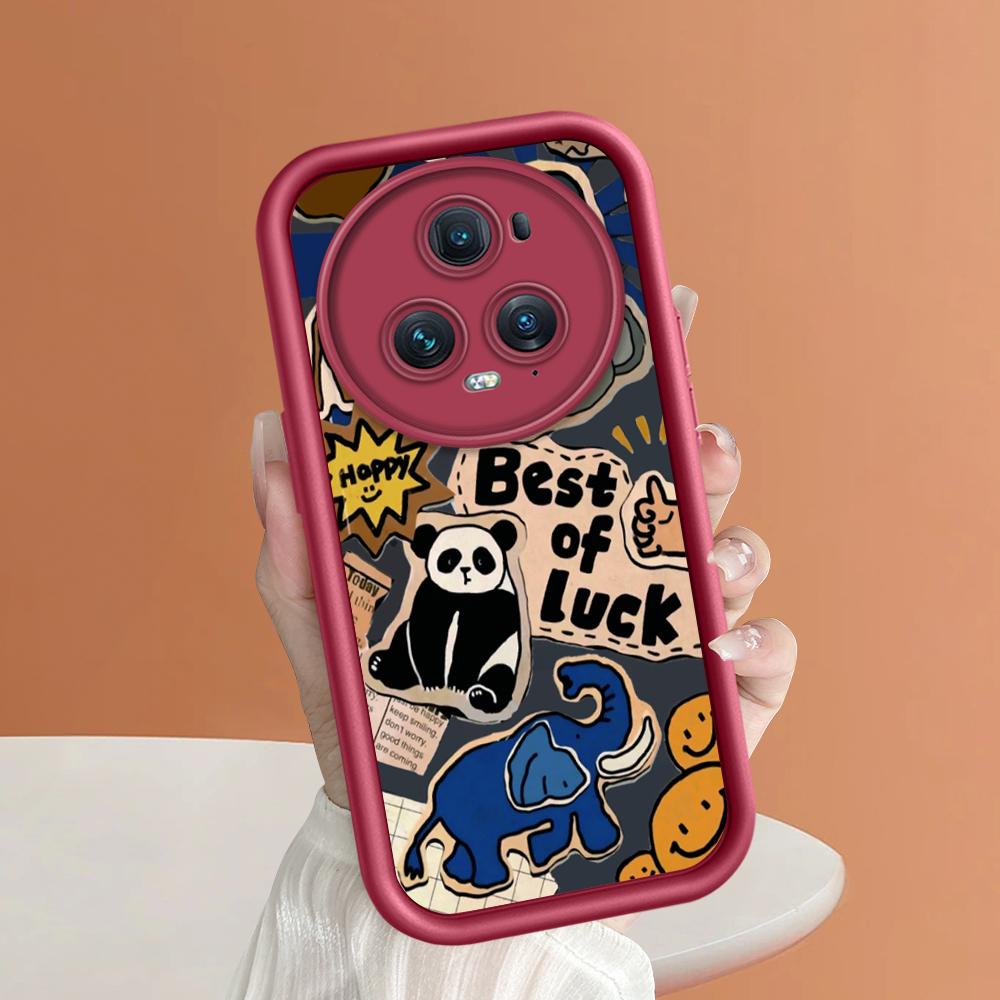 Soft Silicone Square Ladder Printing Pattern Phone Casing Full Cover Camera Shockproof Protection Rubber Case for Huawei Honor