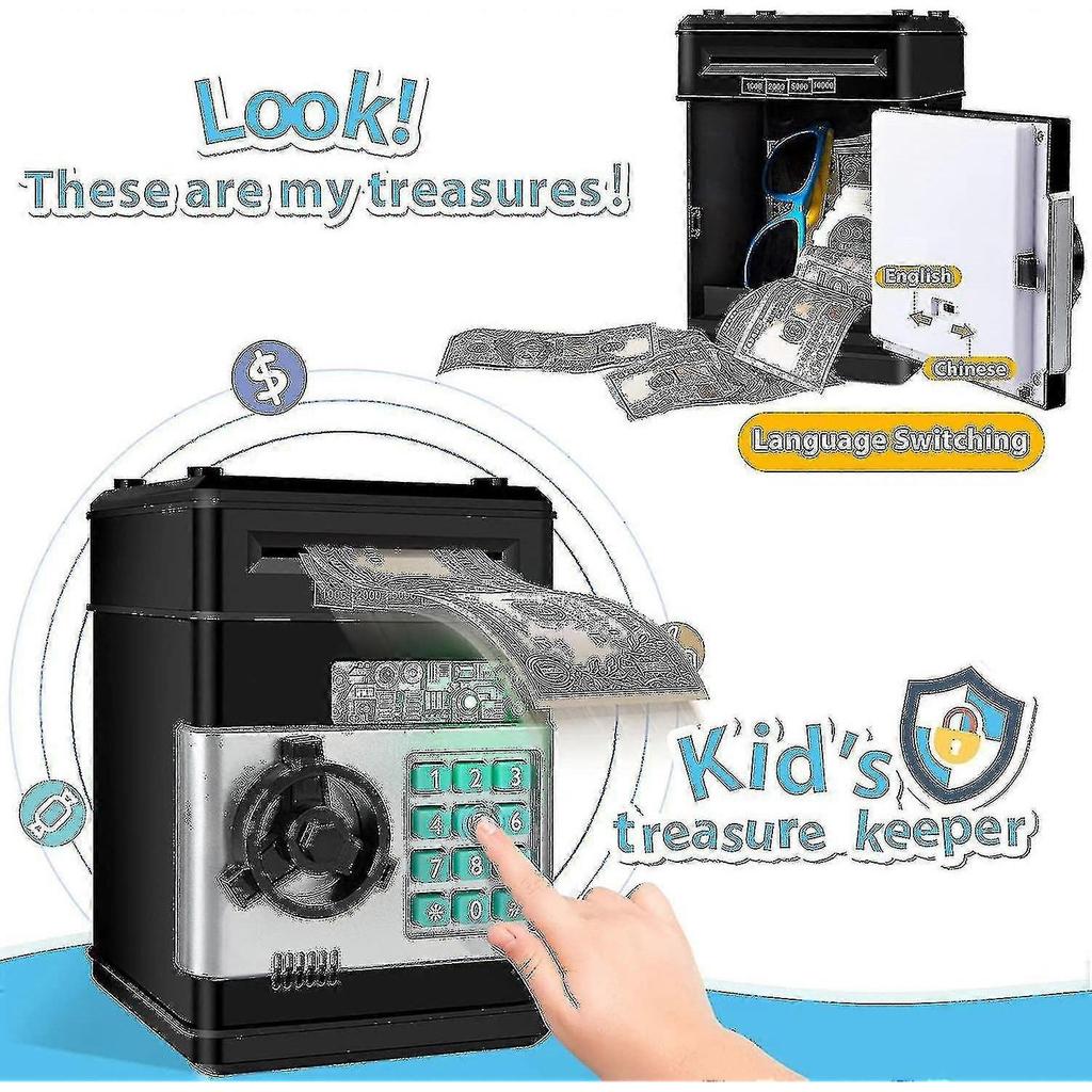 Piggy Bank For Real Money - Best Gifts For Girls/boys/kids - Pjun