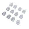 30 Pcs Adhesive Wall Hooks Non Marking No Drill Sticky Clear Hanging Hooks for Kitchen Bathroom Bedr