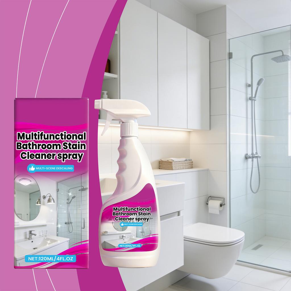 Toilet Cleaning Spray, Bathroom Cleaner Limescale Tile Toilet Universal Efficient Cleaning One Spray,120ml