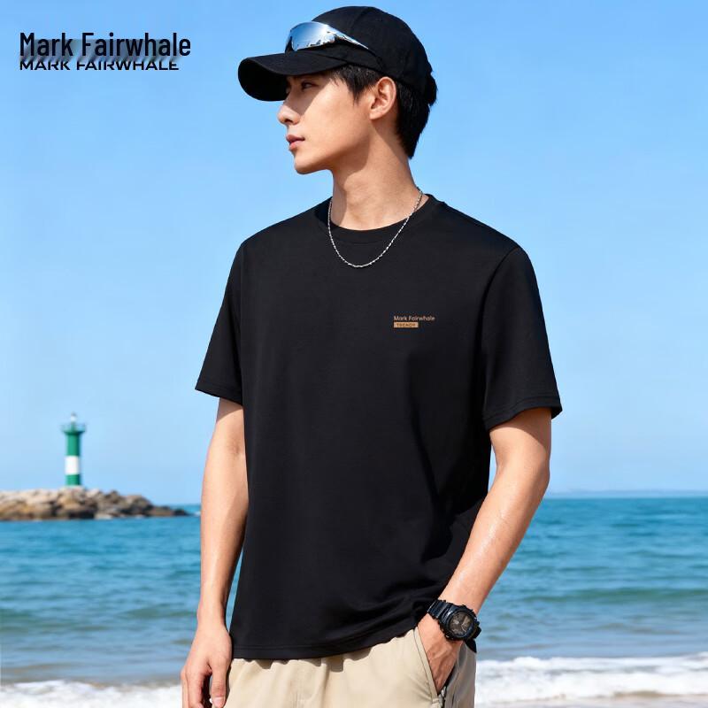 Mark Fairwhale Men's Spring/Summer Round Neck Pure Cotton T-Shirt