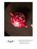 Red Xishi Ceramic Tea Pot - Elegant Chinese Style for Women, Single-Serve, Colored Glaze Design