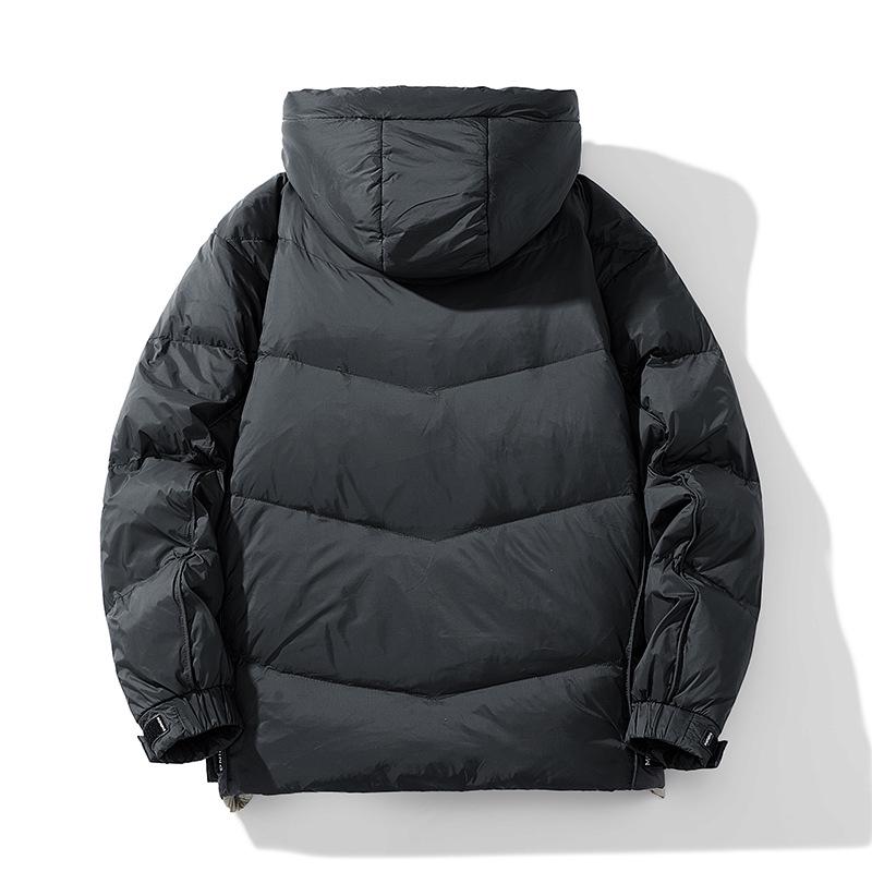 Unisex Stylish Hooded Down Jacket - Inspired by Iconic Duck Style, 85% White Duck Down