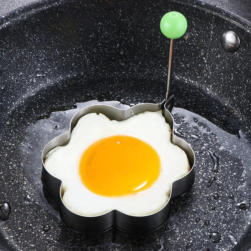 

Eakfast Fried Egg Pancake Shaper Omelette Mold Baking Model Kitchen Gadgets Stainless Steel Egg Frying Machine Heart Shaped