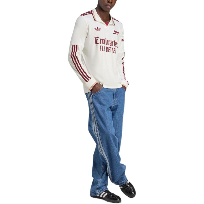 adidas Maglia Originale Arsenal 25/26 Terza Maglia Versione Tifoso Moda Confortevole Asciugatura Rapida Manica Lunga Maglia da Calcio Maglie Uomo JI9524