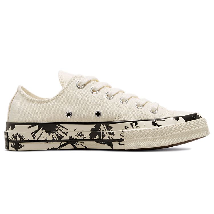 Converse 1970s Chuck Taylor All Star Casual Versatile Low Top Canvas Shoes Women sneaker Off-White Black 571580C