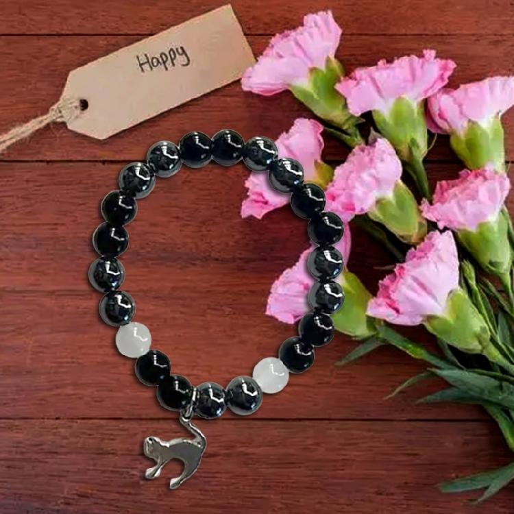 Unique Couple Bangles Different Colors  Beaded Chains Bracelets Accessory