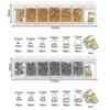 7Grids/Box Stainless Steel Open Jump Rings Split Rings Connectors Sets for DIY Bracelet Necklace Jewelry Making Accessories