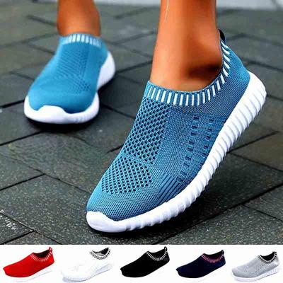 Mesh Sneakers Women Casual Shoes Fashion Sneakers Women Flats Slip On Sock Trainers