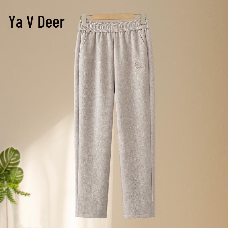 Yalu Women s Fleece-Lined Straight-Leg Casual Pants 5XL