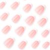 Minimalist Classic French White Tip Short Almond Fake Nails - Hot Selling Wearable Nail Tips