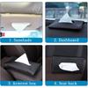 2 PCS Car Tissue Holder Sun Visor Napkin Holder With Tissue Refill Car Mask Holder PU Leather Tissue Box Tissue Box Holder Hanging Tissue Holder Mask