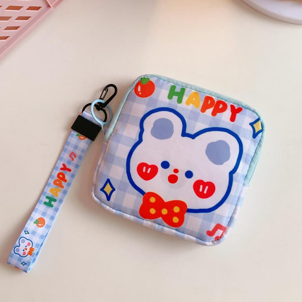 Girls Sanitary Napkin Storage Bag Cute Sweet Portable Large-capacity Key Headphone Handbag