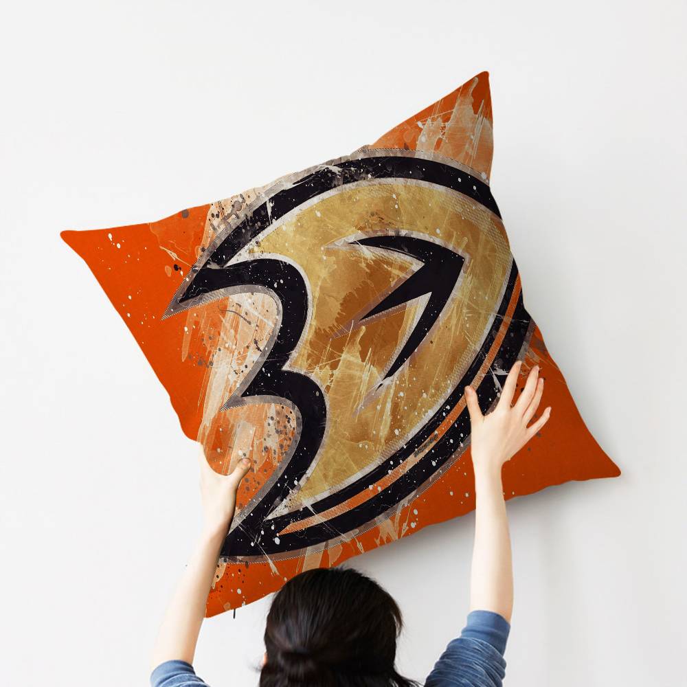 A-Anaheim D-Ducks Pillow Gift Home Office Decoration Bedroom Sofa Car Cushion Cover Case 45X45