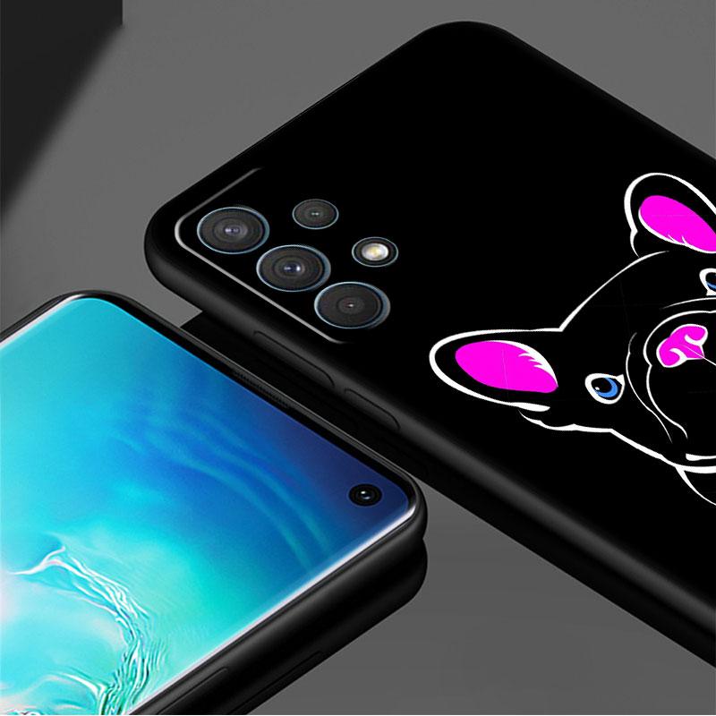 French Bulldog Black White Cover For Samsung Galaxy A52 A12 A51 A32 A21s A71 A32 5G A12 A22 A53 A31 A13 A72 A02s A41 Phone Cover