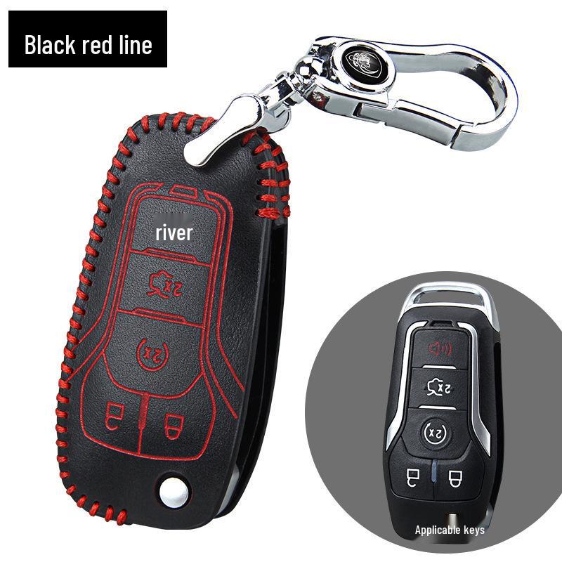 Hand-stitched Leather Car Remote Key Pouch – Professional Protection Cover