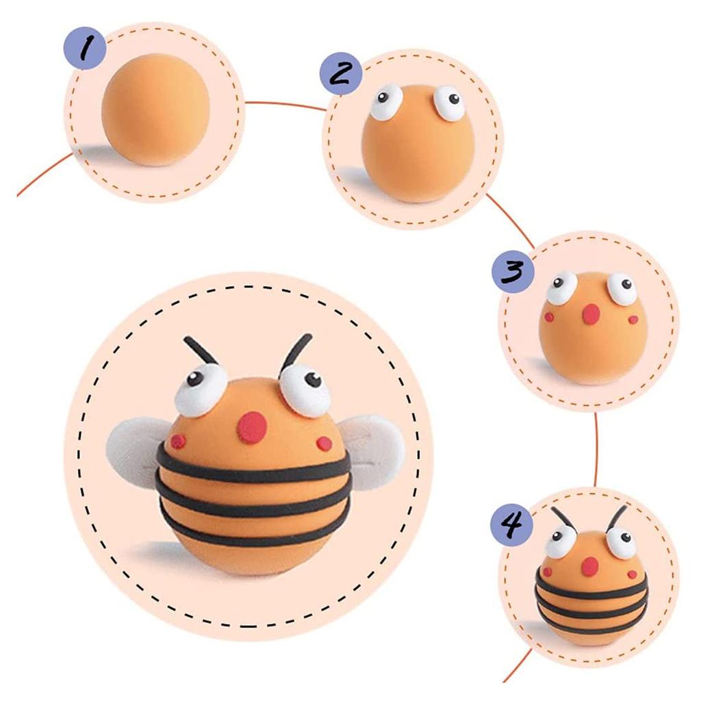 Clay 48 DIY Toy with Crafting Birthday Gift for Boys and Clay for Ages 6 and Up Ultra-Lightweight Set, Colors, Tools, Girls, Air-Drying