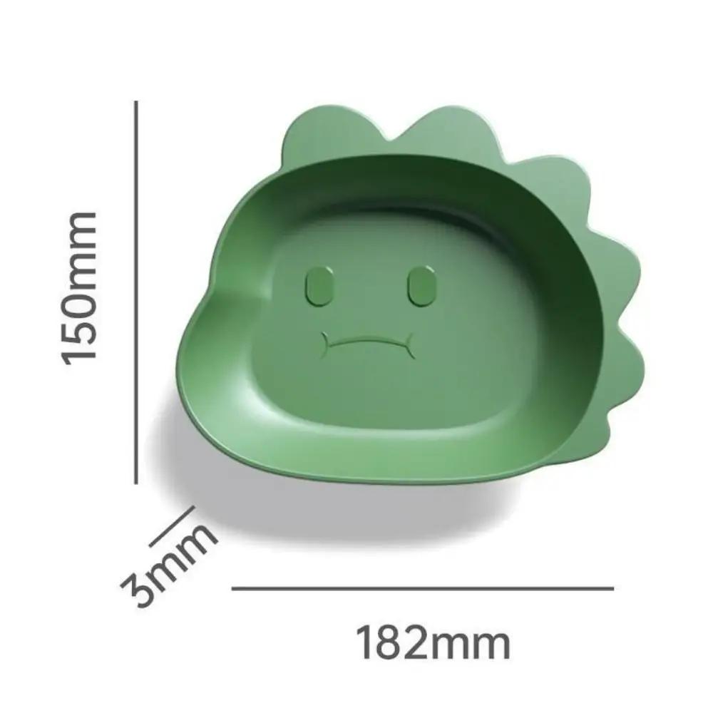 Kreslený zvířecí stolní mísa s kostmi Kreativní zahuštěný anti-drop dinosaurus medvěd kočka ve tvaru ovocného talíře plastové nádobí svačina