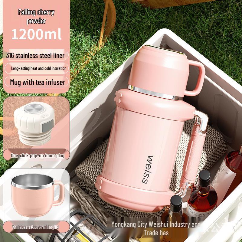 316 Stainless Steel Large Insulated Cup for Infant & Toddler Milk Preparation 1.8L