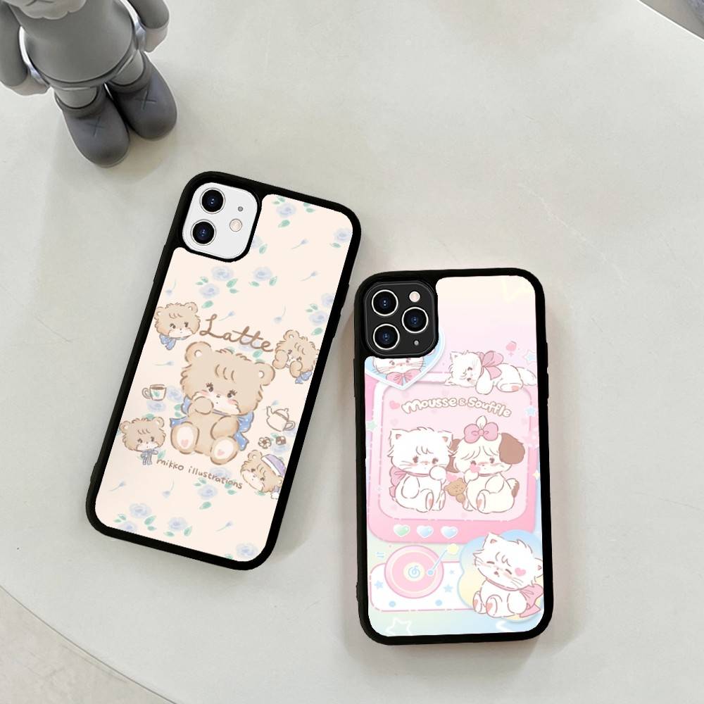 Famous Cute M-Mikko C-Characters For Iphone 17 Air 16 15 14 13 12 11 Pro Max TPU+PC Plus Shockproof Back Phone Cover