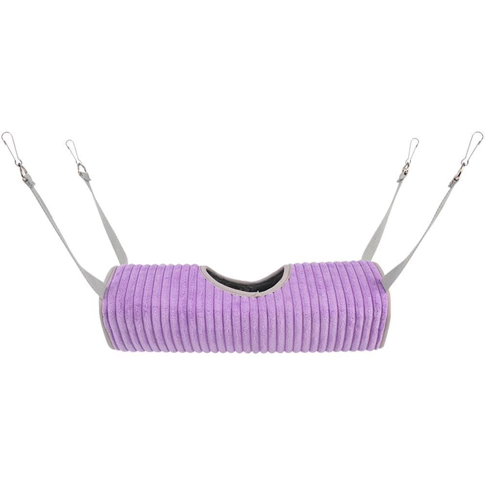 

Зимний теплый туннель-гамак для маленьких животных, труба для сахарного поссума, кровать-качели, гнездо, спальное место, игрушка для крысы, хорька фиолетовый