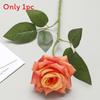 Artificial Silk Rose Bouquet For Wedding Decor Photography Props Use Home