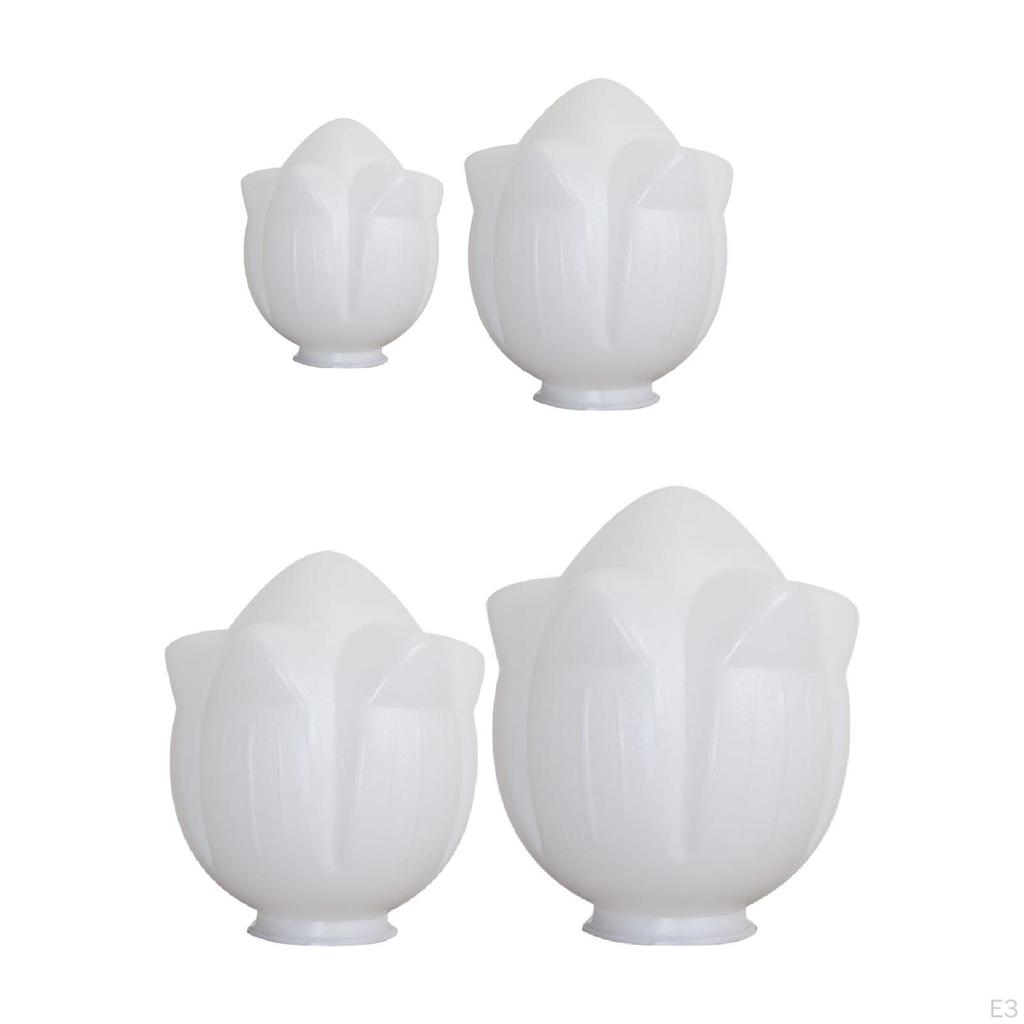 Acrylic Lamp Cover, Decorative Lampshade with Floral Pattern, Replacement for Outdoor Lighting