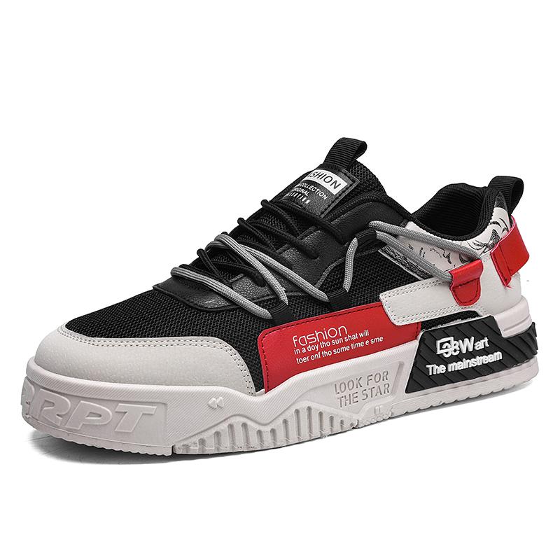 Men's Thick Sole Casual Shoes Four Seasons Soft Sole Non Slip Outdoor Flat Walking Shoes Fashion Youth Joker Sports Board Shoes