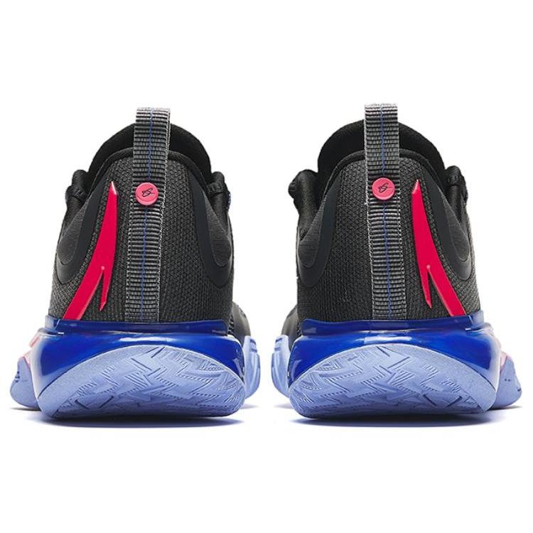 New Anta GH5 Cushioning Rebound Low Top Basketball Shoes Men's Black Red Blue 912421115-1