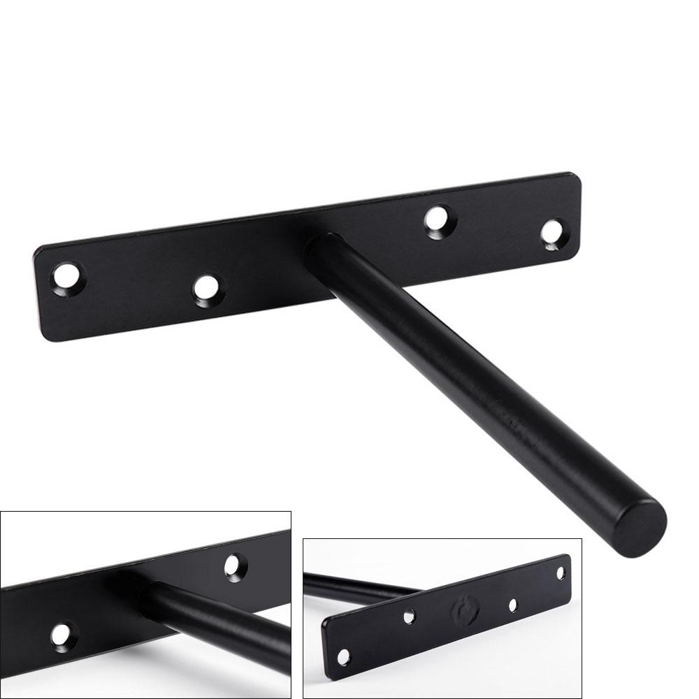 Sizes Screw Mounting Plate T Shape Wall Shelves Supports Shelf Bracket Concealed Metal Brackets