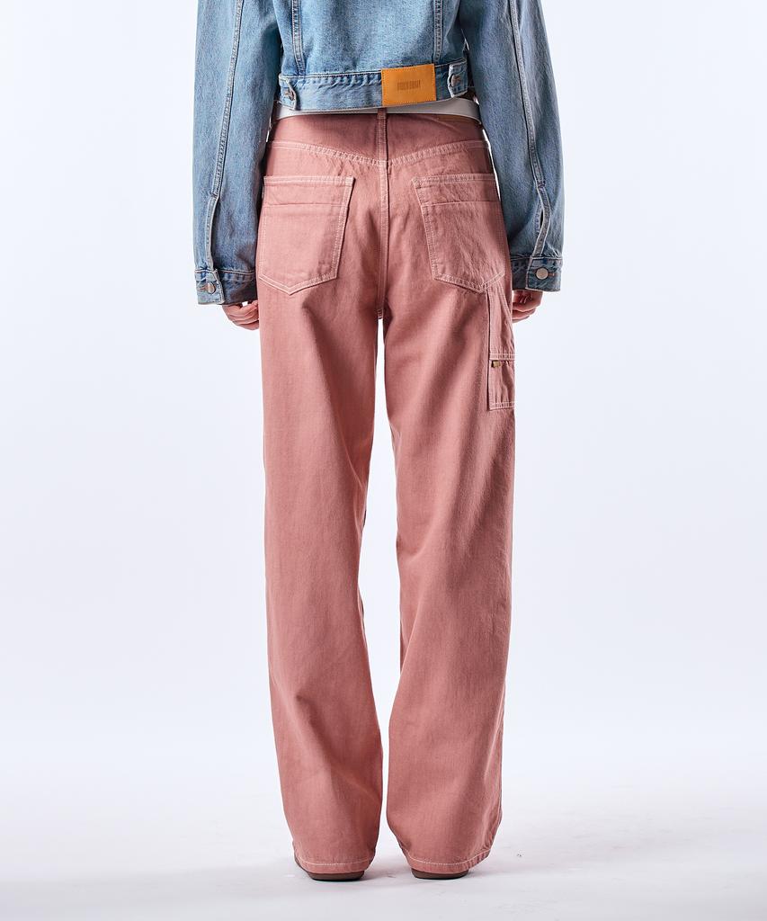 Pillogeulaem Carpenter Pigment Dyed Wide Pants_Indipink