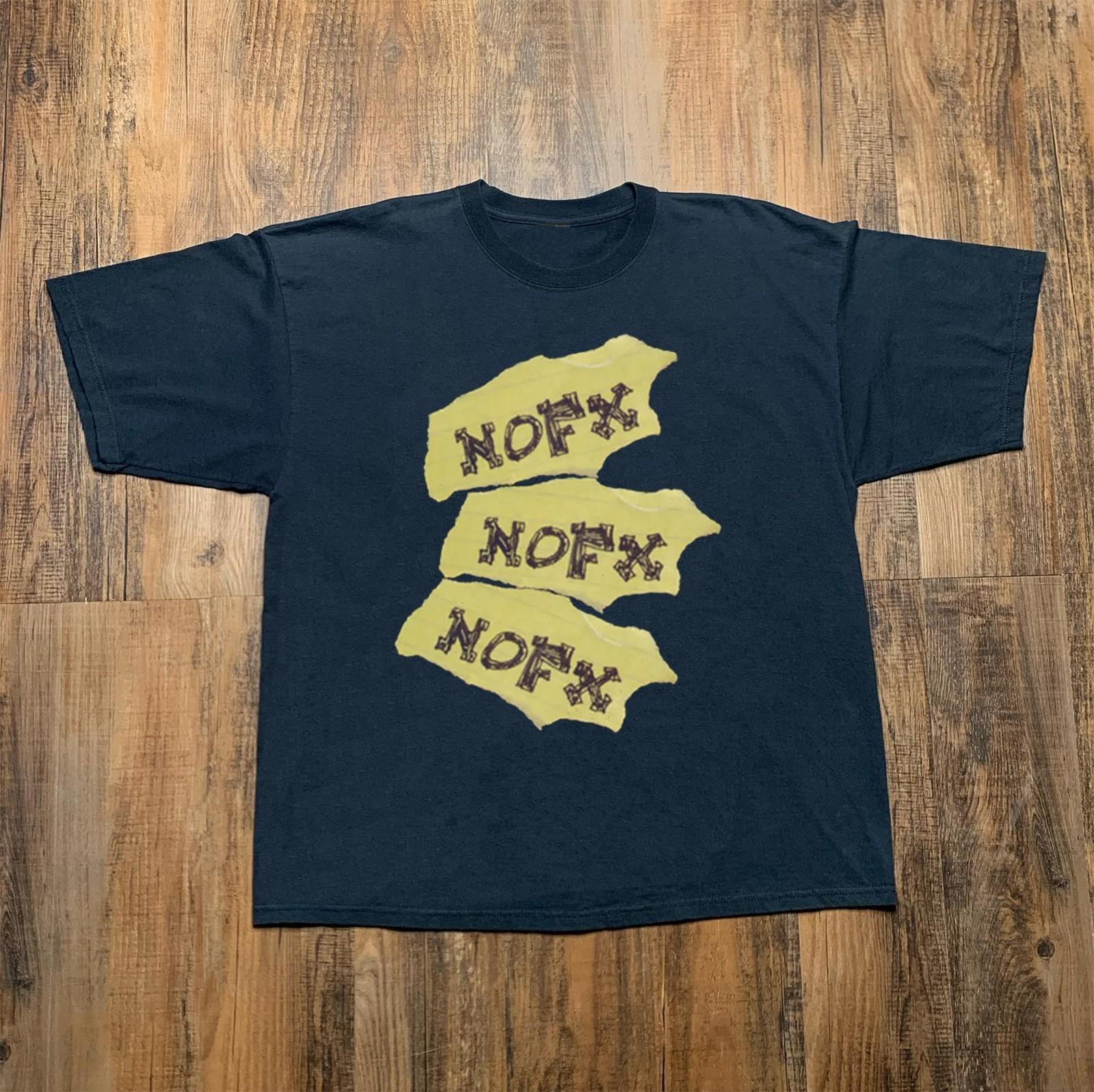 Nofx Band Punk Rock Logo Black Unisex T-shirt Size S-5XL M
