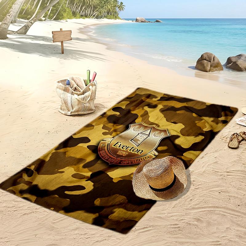 Everton Football Print Beach Towel, Large Soft Quick Dry Towel for Beach Camping Swimming