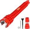 8 In 1 Sink Wrench Multi-functional Plumbing Tool with Level Bubble for Kitchen Bathroom