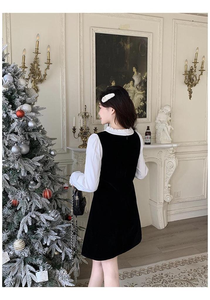 Spring 2026 Plus Size Sweet Temperament Two-Piece Slimming Dress