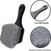 Car Tire & Wheel Cleaning Brush - Soft Bristle PVC Brush for Dust, Wheel Hubs, & Foot Pads