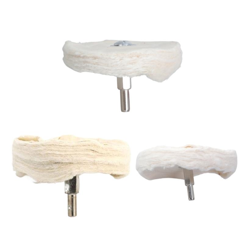 T-förmiger Griff Polierscheibe Stoffscheibe 6mm Schaft Für effizientes Polieren Vielseitige Anwendung in Metall Holz Schmuckarbeiten