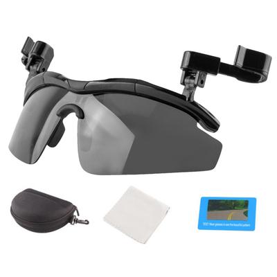 Adjustable Tac Polarized Clip On Sunglasses Women Men Frameless Sunglasses for Hat Fishing Hiking Hiking Biking Hiking Eyewear