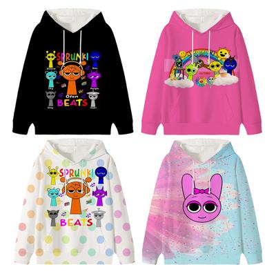 Sprunki Incredibox Hoodie Cartoon Game Children's Cute Children Autumn Sweatshirt Manga Clothes Kid Girl Boy Top Hoody Hoodies