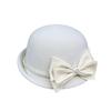 Xiaoxiangfeng Bamboo Leaf Dark Embroidery Bow Wool Beret Children'S Winter Australian Hair Top Hat Camellia Pearl Chain Felt Hat